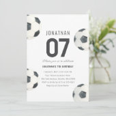 Game Time Voetbal Football Boy 7e Verjaardag Kaart (Staand voorkant)