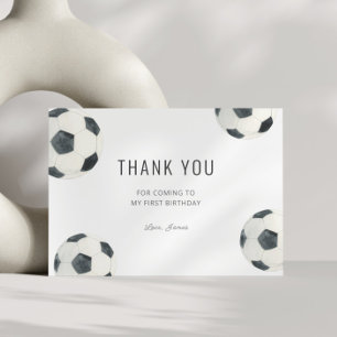 Game Time Voetbal Football Boy Verjaardag Bedankkaart