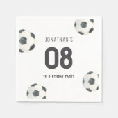 Game Time Voetbal Football Boy Verjaardag Servet (Voorkant)