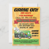 Game Truck Party-uitnodigingen Kaart (Voorkant)
