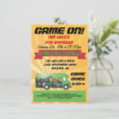 Game Truck Party-uitnodigingen Kaart (Staand voorkant)