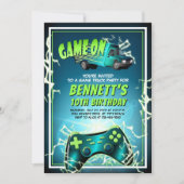 Game Truck Verjaardag Kaart (Voorkant)