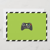 Game Truck Video Game Birthday Uitnodiging (Achterkant)