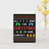 Game Valuta Kerstvakantie Videospel Volwassene Y Kaart (Gele Bloem)