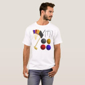 Game van actieve T-shirt van snijwonden (Voorkant volledig)