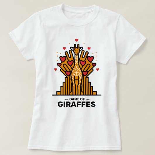 Game van Giraffes T-shirt (Design voorkant)