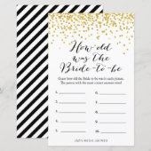 Game van goud - Hoe oud was het al? (Voorkant / Achterkant)