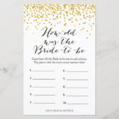 Game van goud - Hoe oud was het al? (Voorkant)