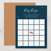 Game van het Baby shower van de Goud van de sterre Kaart (Voorkant / Achterkant)