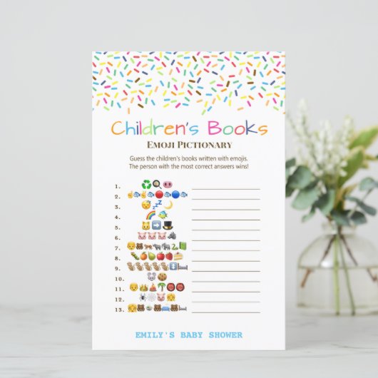 Game van het Baby shower van de Sprinkle van de IJ (Staand voorkant)