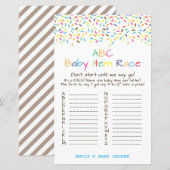 Game van het Baby shower van de Sprinkle van de IJ (Voorkant / Achterkant)