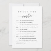 Game van het Vrijgezellenfeest - Raad het Aantal Kaart (Voorkant)