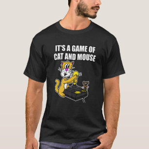 Game van kat en muis voor gamers en kat t-shirt