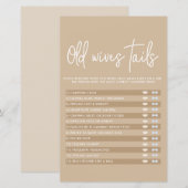 Game van oude Baby showers met een minimalistisch  (Voorkant / Achterkant)