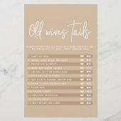 Game van oude Baby showers met een minimalistisch  (Voorkant)