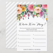 Game van Vrijgezellenfeest van tuin, AFGEDRUKT (Voorkant / Achterkant)