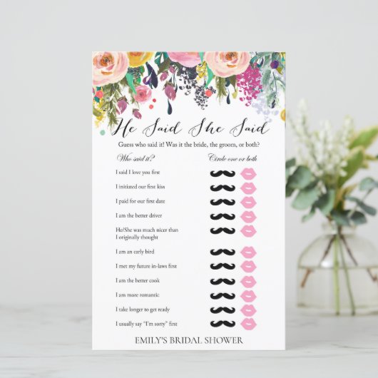 Game van Vrijgezellenfeest van tuin, AFGEDRUKT (Staand voorkant)