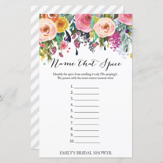 Game van Vrijgezellenfeest van tuin, AFGEDRUKT (Voorkant / Achterkant)