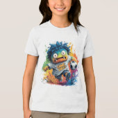 Game Vibes Only: Kinder vormgeving Tri-Blend Shirt (Voorkant)