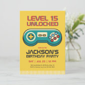 Game Video Game Player Gamer Boy Birthday Kaart (Staand voorkant)