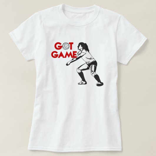 Game Volleyball T-Shirt (Design voorkant)