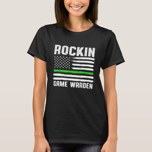 Game Warden Conservation Officer 11 T-shirt (Voorkant)