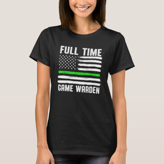 Game Warden Conservation Officer 18 T-shirt (Voorkant)