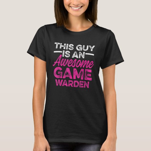 Game Warden Conservation Officer 6 T-shirt (Voorkant)