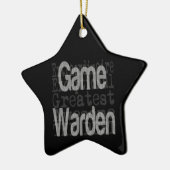 Game Warden Extraordinaire Keramisch Ornament (Links)