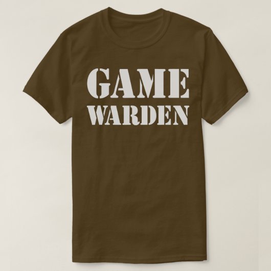 Game Warden Halloween Costume - 1 T-shirt (Design voorkant)