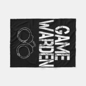 Game Warden Handboeien Lazy Halloween Kostuum Fleece Deken (Voorkant (Horizontaal))