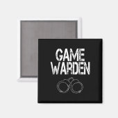 Game Warden Handboeien Lazy Halloween Kostuum Magneet (Voorkant / Achterkant)