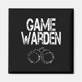 Game Warden Handboeien Lazy Halloween Kostuum Magneet (Voorkant)
