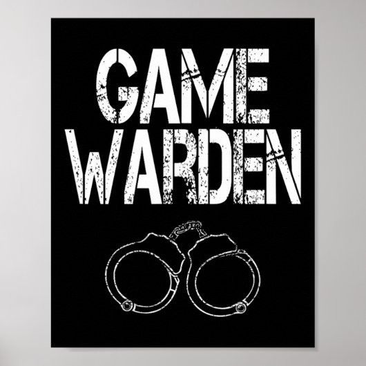Game Warden Handboeien Lazy Halloween Kostuum Poster (Voorkant)