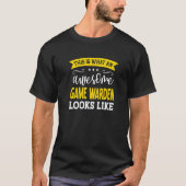 Game Warden Job Title Employee Funny Worker Game W T-shirt (Voorkant)