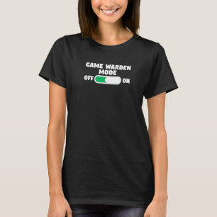 Game Warden Mode op Wildlife Officer Conservation T-shirt