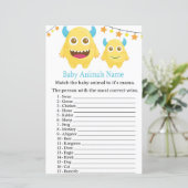 Game Yellow Monster Baby Animals Name Game (Staand voorkant)