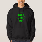 Game Zone Controller Green Video Game Gamer Hoodie (Voorkant)
