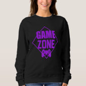 Game Zone Controller Purple Video Game Gamer Shirt (Voorkant)