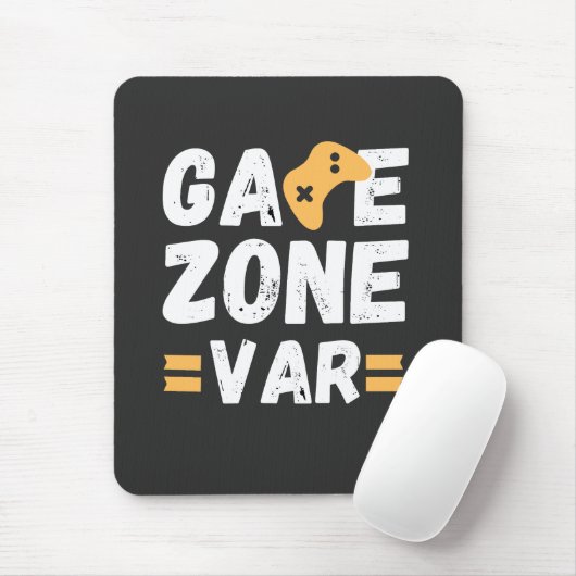 Game Zone VAR Tekst Ontwerp Muismat (Met muis)