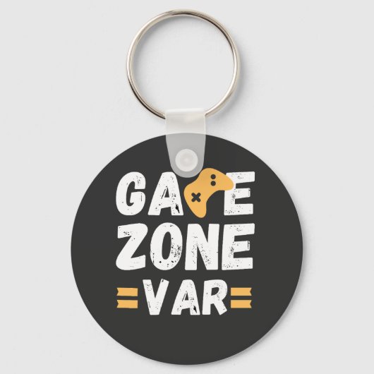 Game Zone VAR Text Design Sleutelhanger (Voorkant)