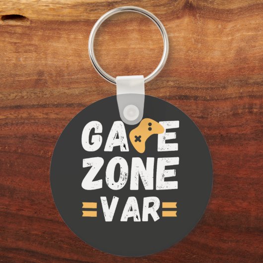 Game Zone VAR Text Design Sleutelhanger (Voorkant)