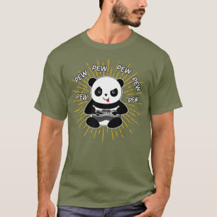 Gamebeelden Panda Pew Cute-kerstcadeau voor games T-shirt