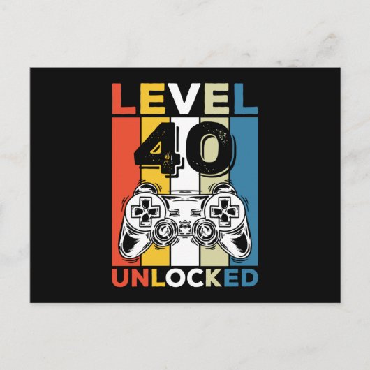  gamebeleving op 40e dag zonder vergrendeling feestdagenkaart (Voorkant)