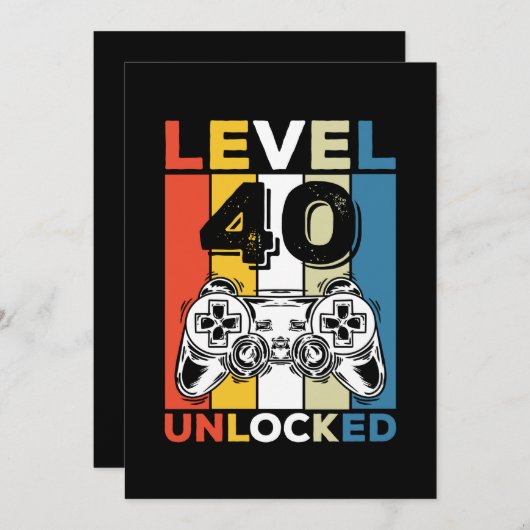  gamebeleving op 40e dag zonder vergrendeling kaart (Voorkant / Achterkant)