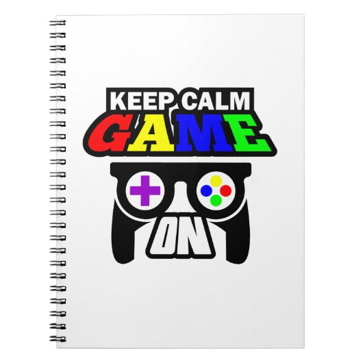 Gamecadeautje Kalm houden Notitieboek (Voorkant)