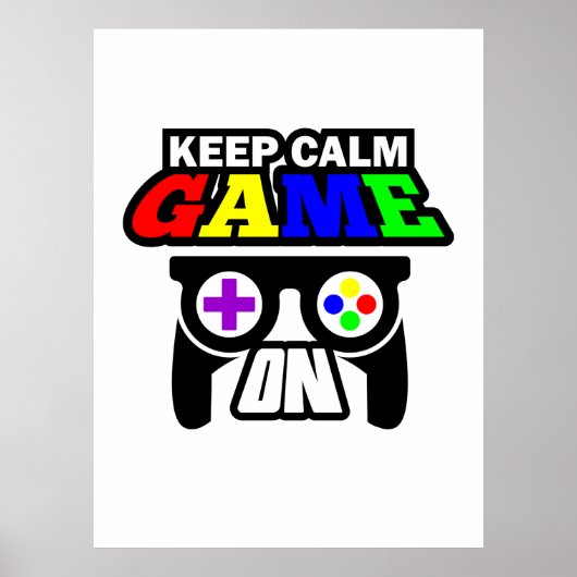 Gamecadeautje Kalm houden Poster (Voorkant)