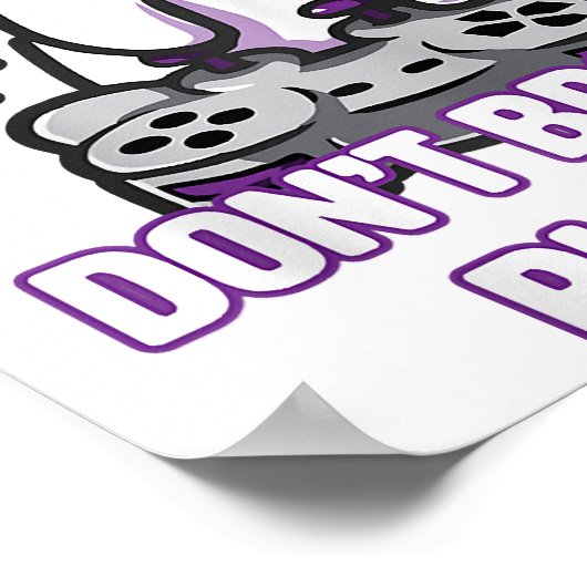 Gamecat Meow | Funny Cat Poster (Hoek)