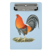 Gamecock Blauwe Rode Haan Mini Klembord (Voorkant)