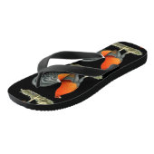 Gamecock Blauwe Rode Haan Teenslippers (Schuin)